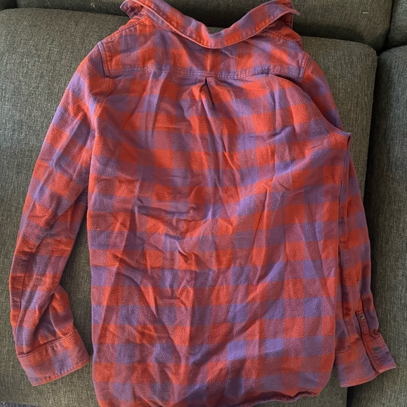 Woolrich Plaid Button-Up Shirt - Red and Purple - Picture 2 of 3